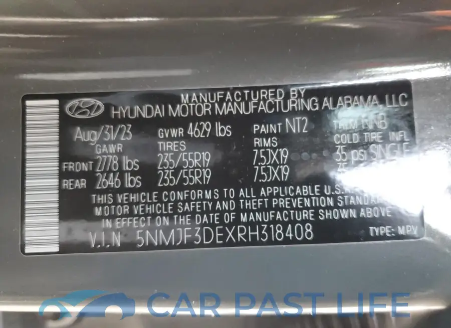 5NMJF3DEXRH318408# 13
