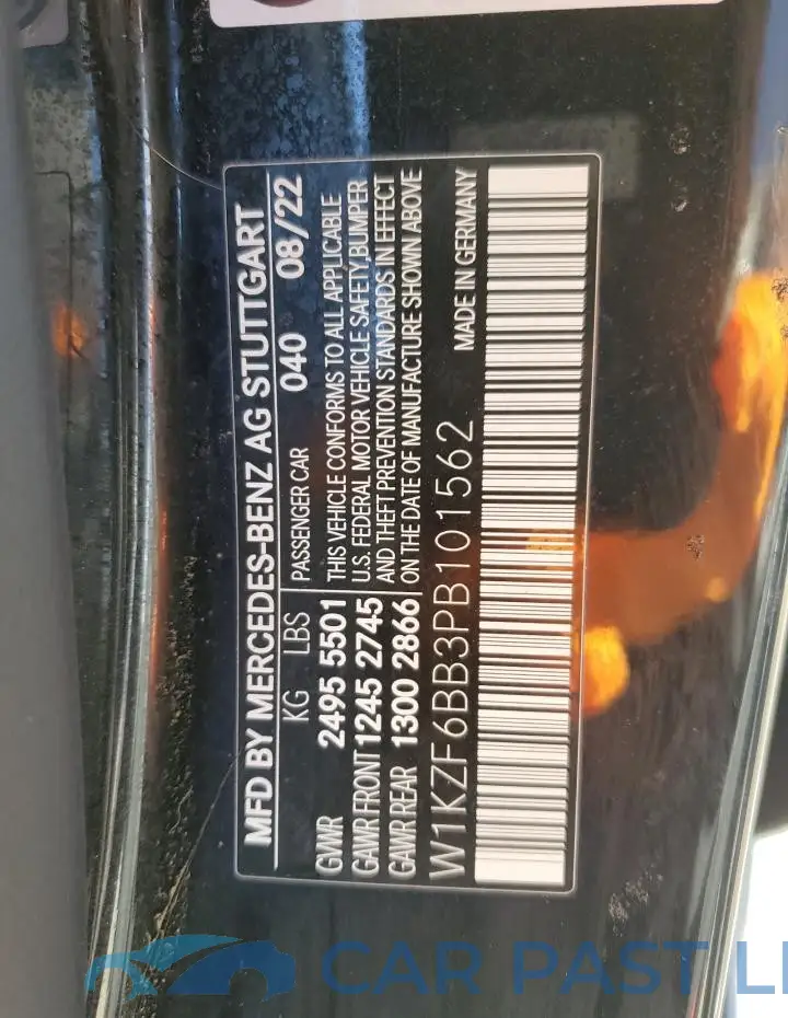W1KZF6BB3PB101562# 13