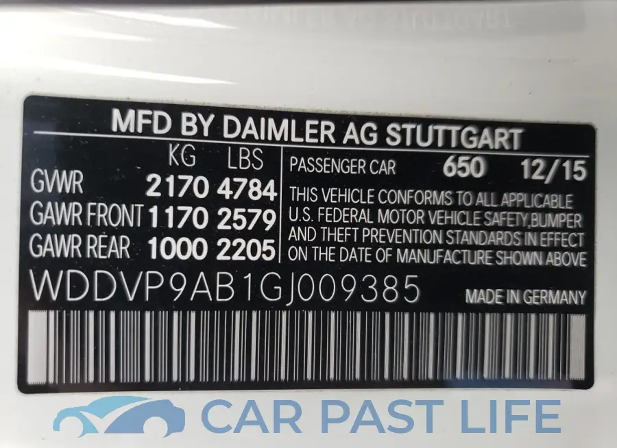 WDDVP9AB1GJ009385# 13