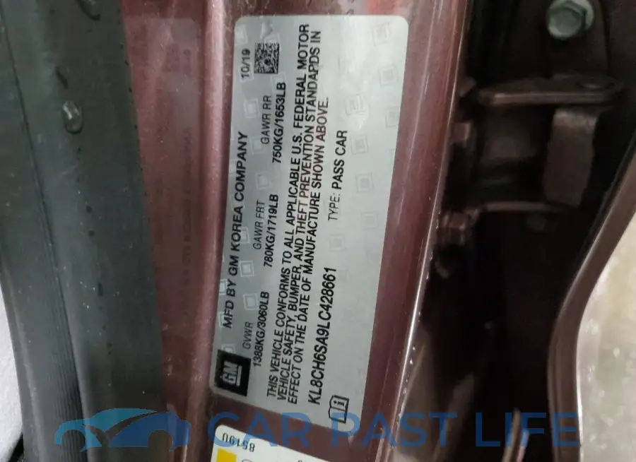 KL8CH6SA9LC428661# 13
