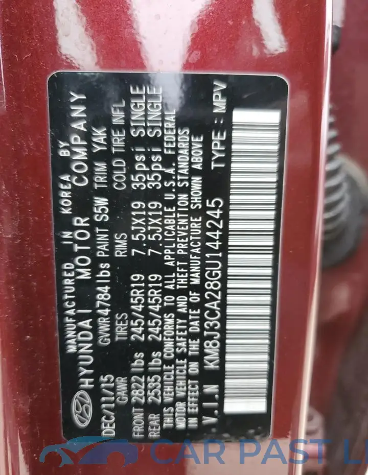 KM8J3CA28GU144245# 13