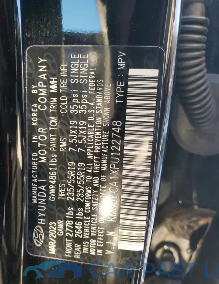 KM8JECA1XPU122748# 13