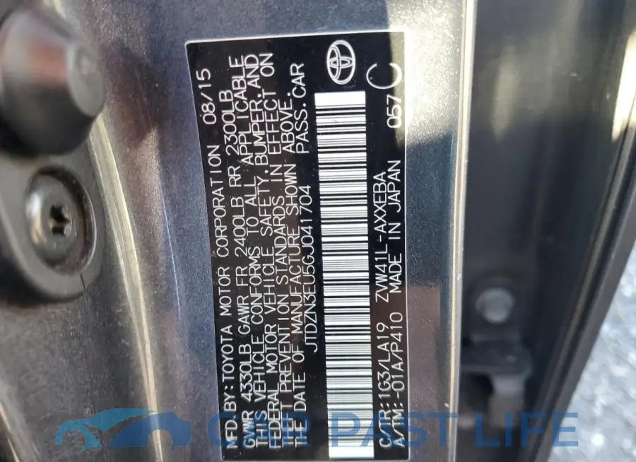 JTDZN3EU5GJ041704# 12