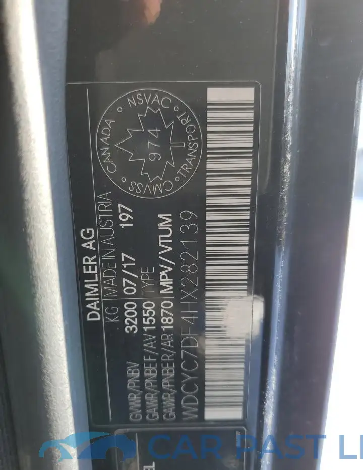 WDCYC7DF4HX282139# 13