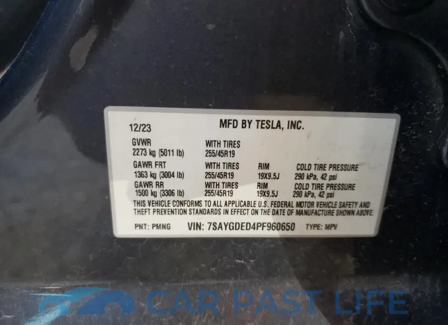 7SAYGDED4PF960650# 13