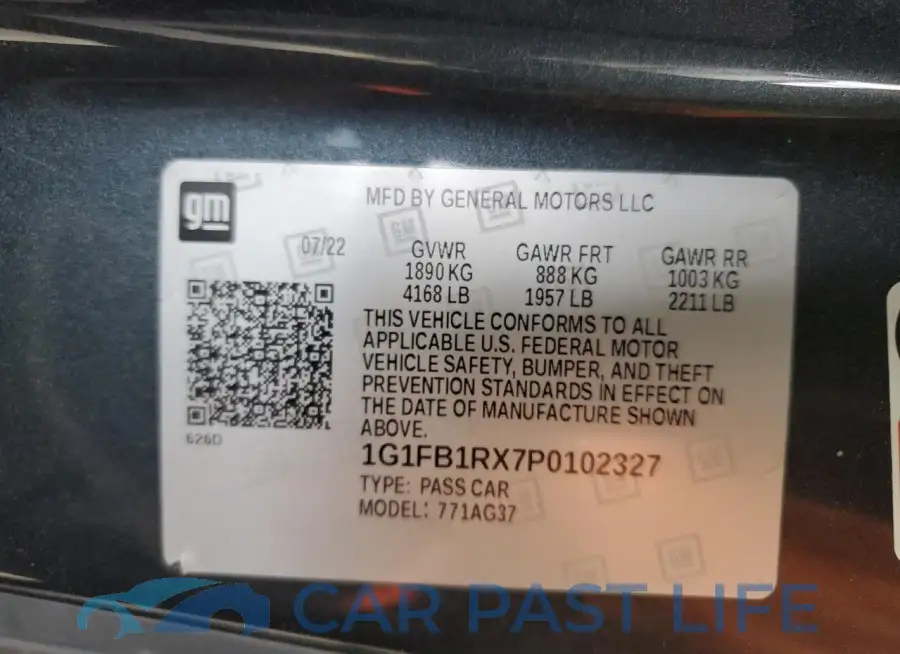 1G1FB1RX7P0102327# 12