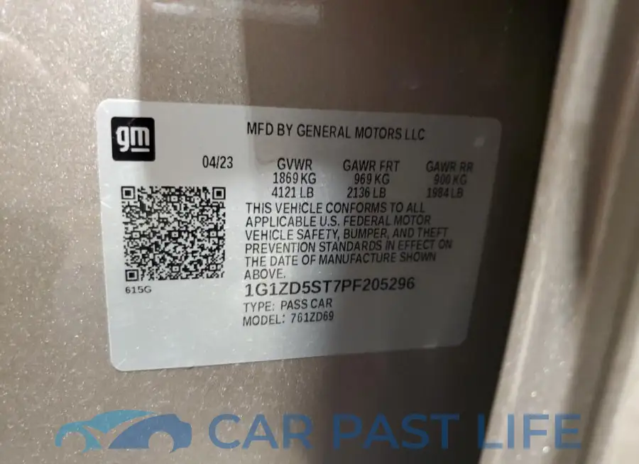 1G1ZD5ST7PF205296# 12