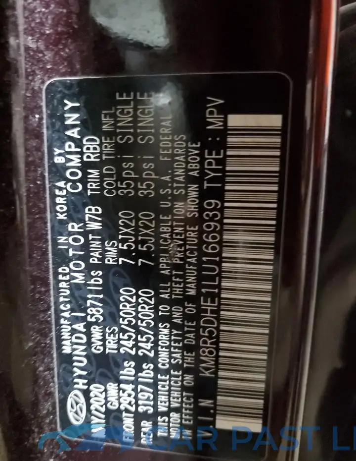 KM8R5DHE1LU166939# 13