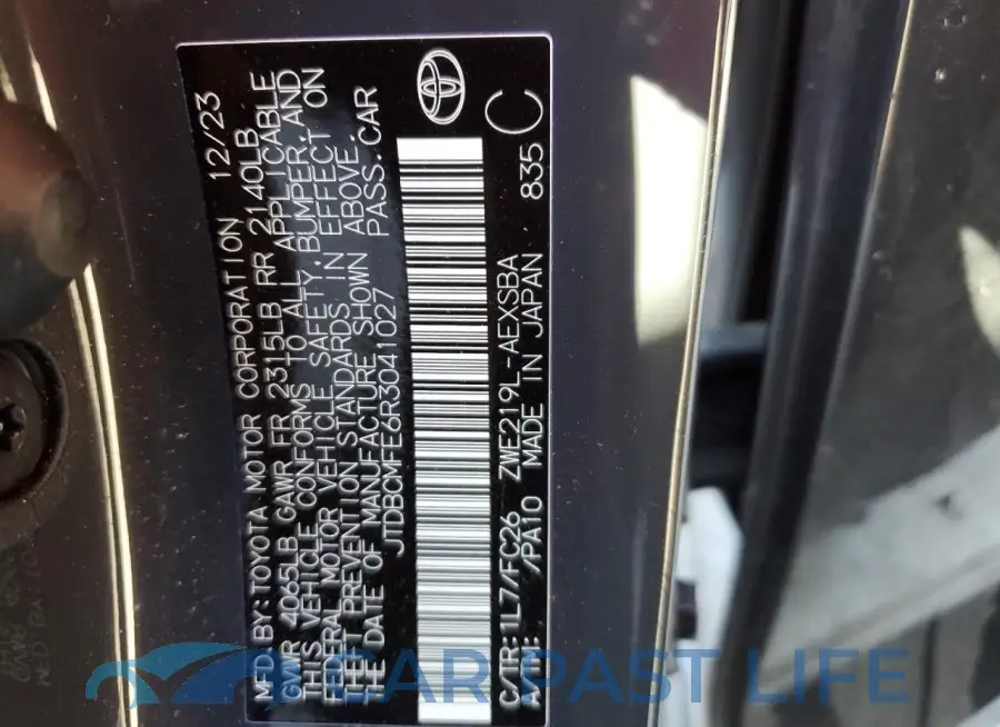 JTDBCMFE6R3041027# 12