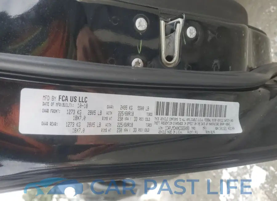1C4PJMDX0KD322093# 12