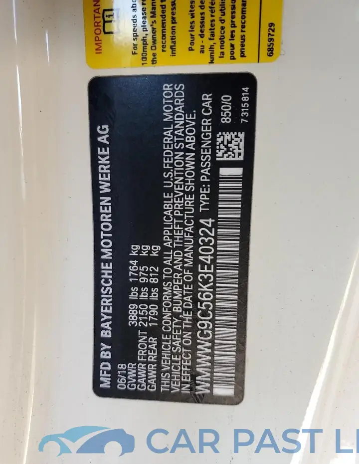 WMWWG9C56K3E40324# 12