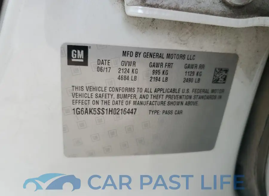 1G6AK5SS1H0216447# 12