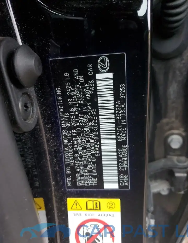 58ABZ1B16KU005195# 12