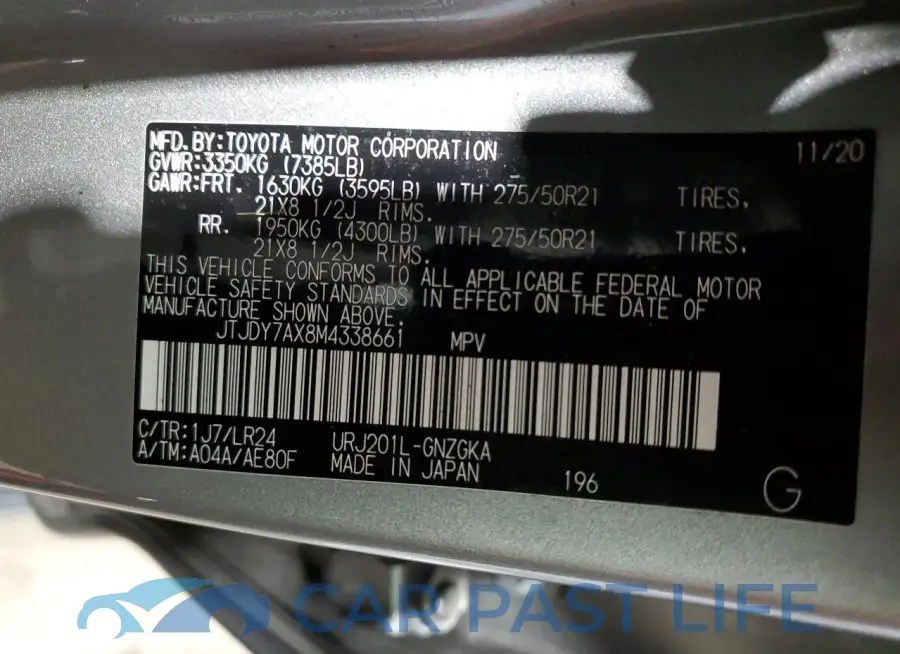 JTJDY7AX8M4338661# 13