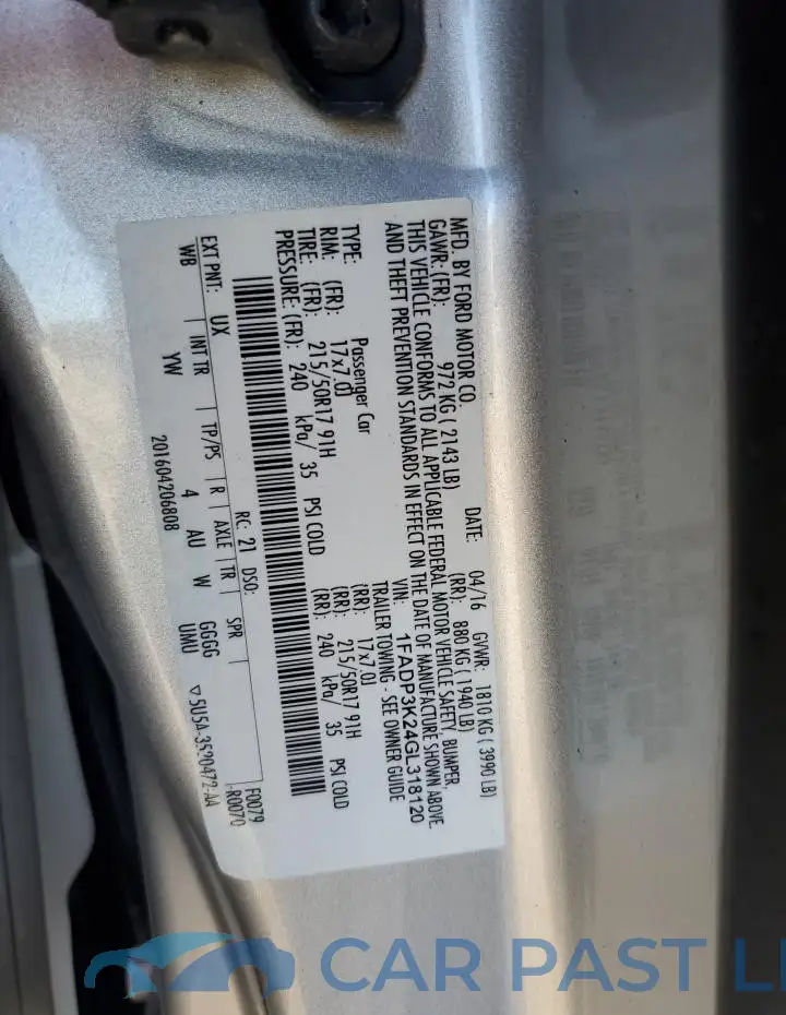 1FADP3K24GL318120# 12