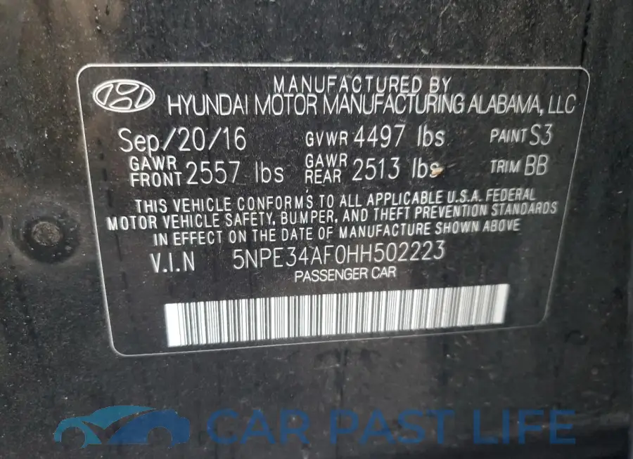 5NPE34AF0HH502223# 12