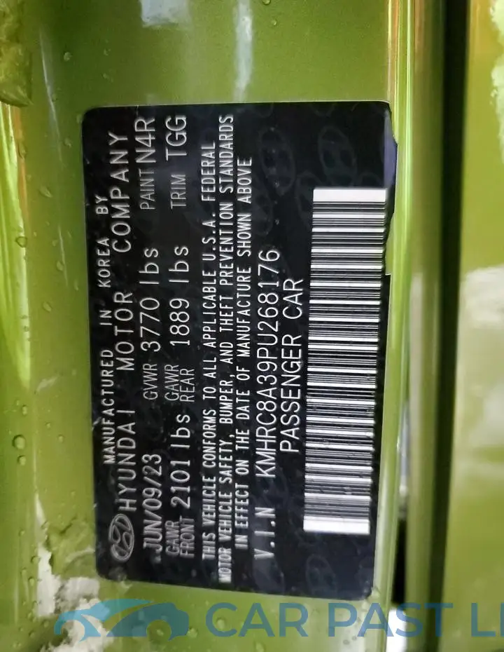 KMHRC8A39PU268176# 13