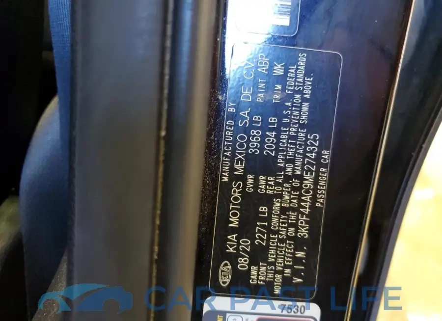 3KPF44AC9ME274325# 12