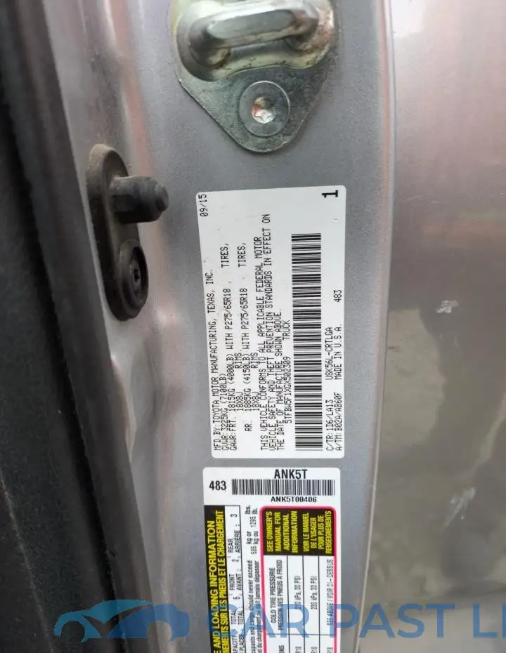5TFBW5F1XGX502309# 12