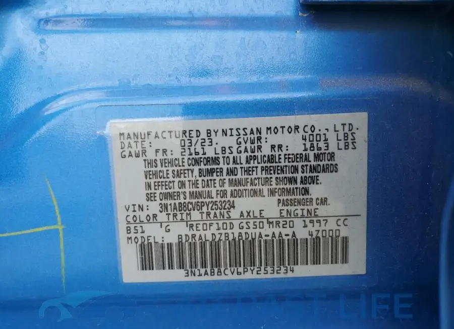 3N1AB8CV6PY253234# 12