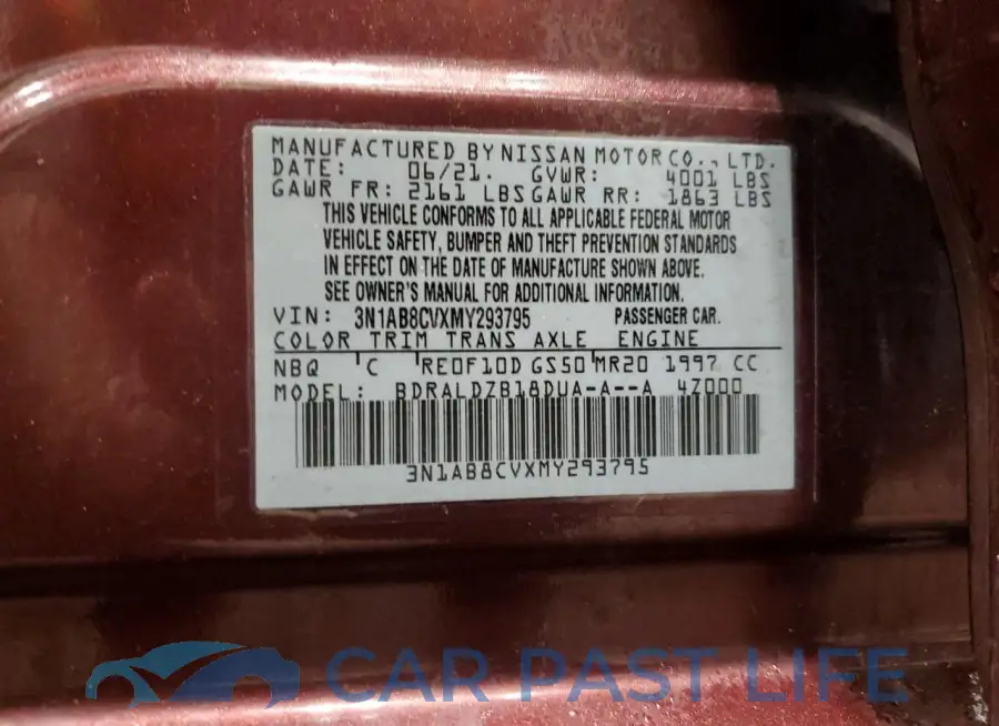 3N1AB8CVXMY293795# 12