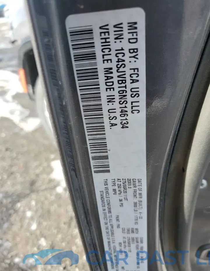 1C4SJVBT6NS146134# 14