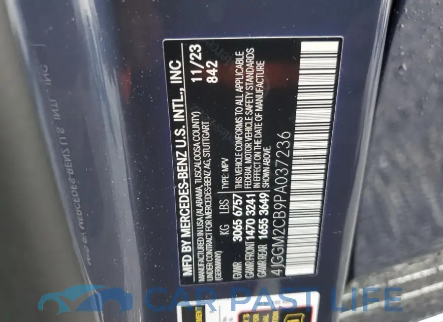 4JGGM2CB9PA037236# 14