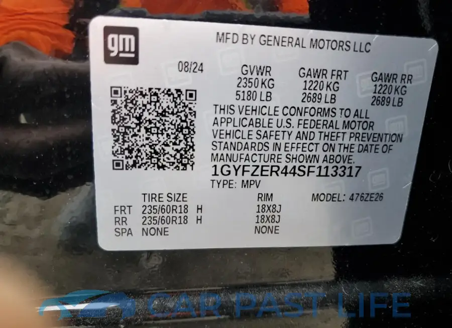 1GYFZER44SF113317# 12