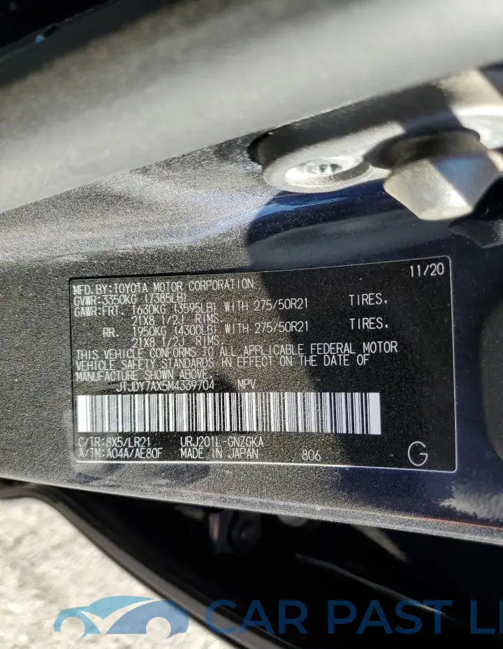 JTJDY7AX5M4339704# 13
