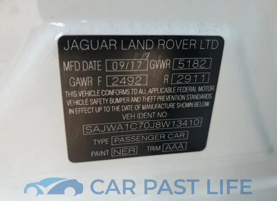 SAJWA1C70J8W13410# 12