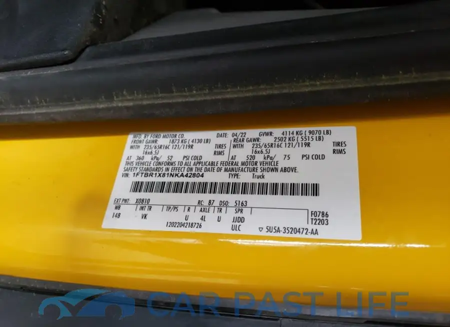 1FTBR1X81NKA42804# 13