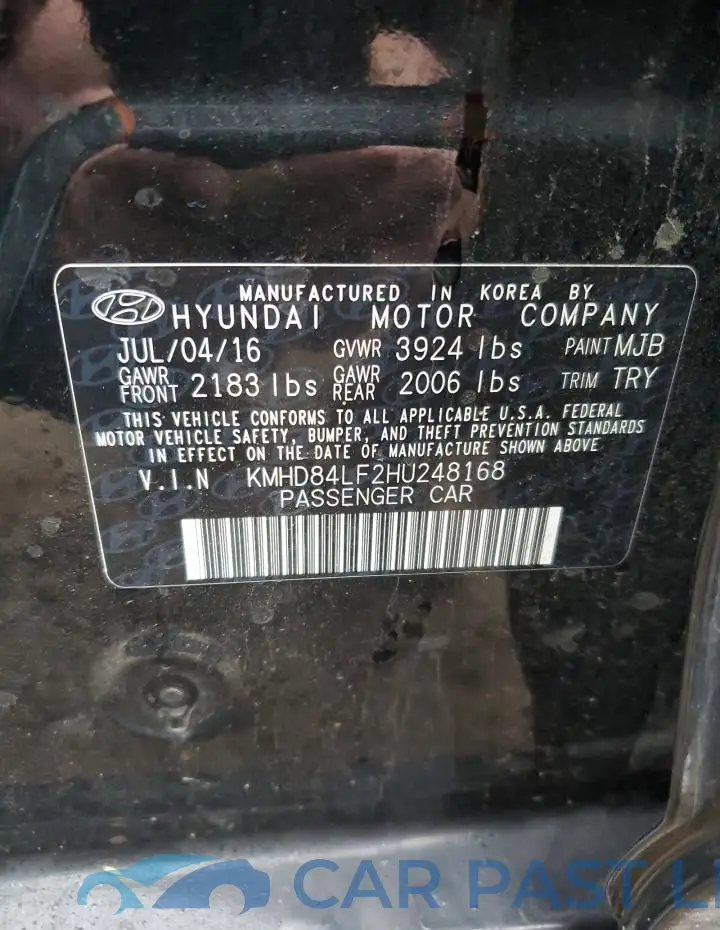 KMHD84LF2HU248168# 12