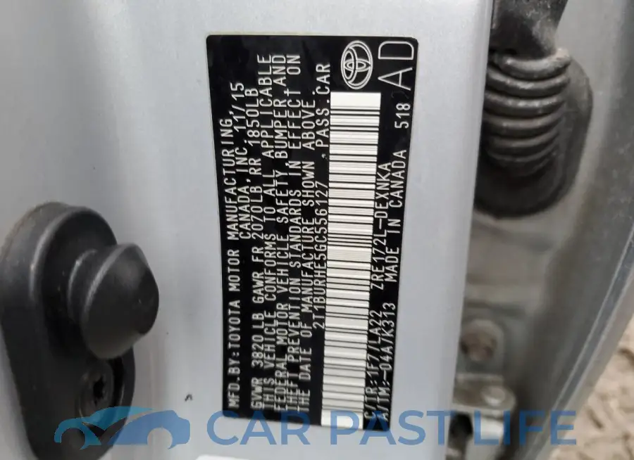 2T1BURHE5GC556127# 12