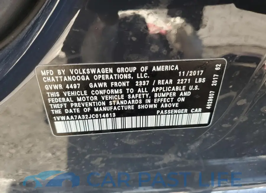 1VWAA7A32JC014613# 12