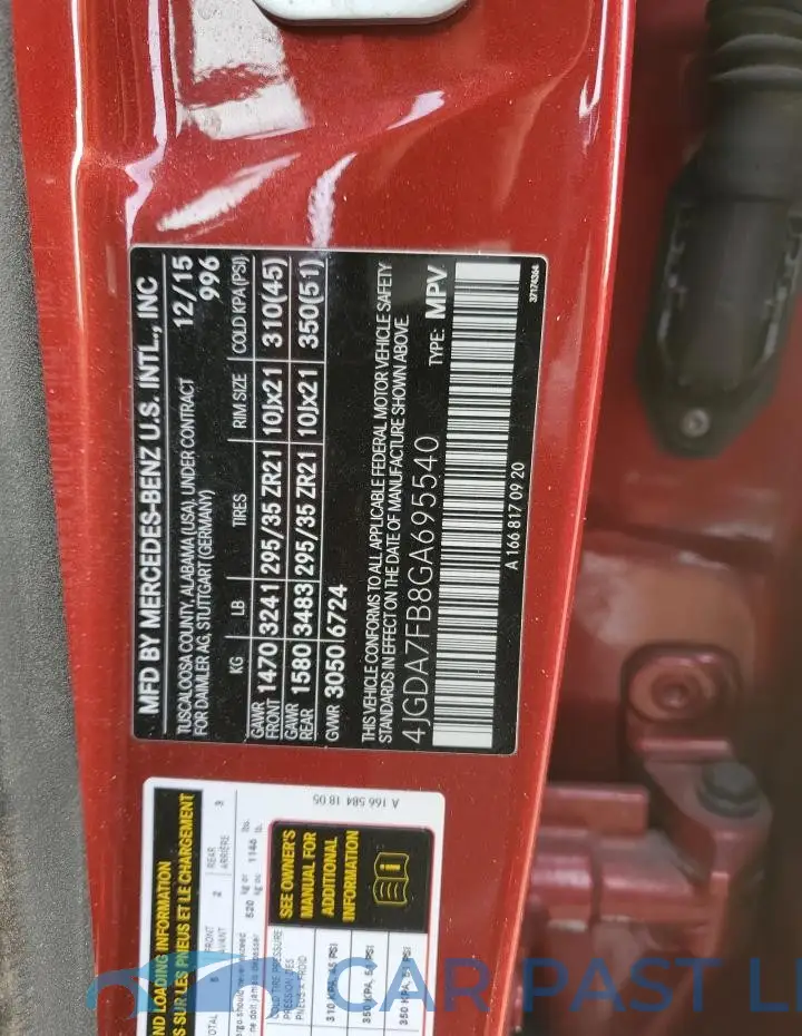 4JGDA7FB8GA695540# 13