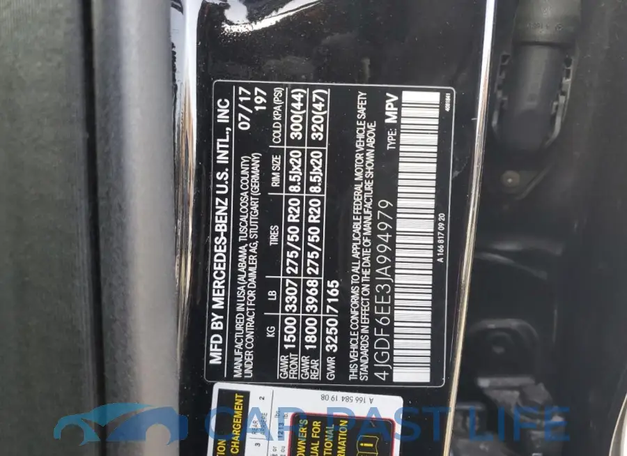 4JGDF6EE3JA994979# 13