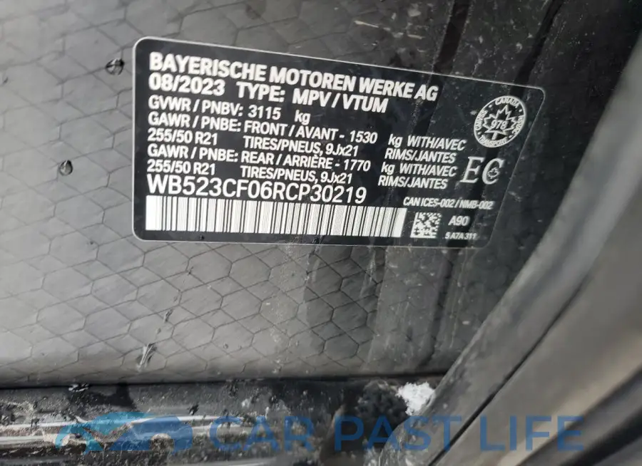 WB523CF06RCP30219# 12