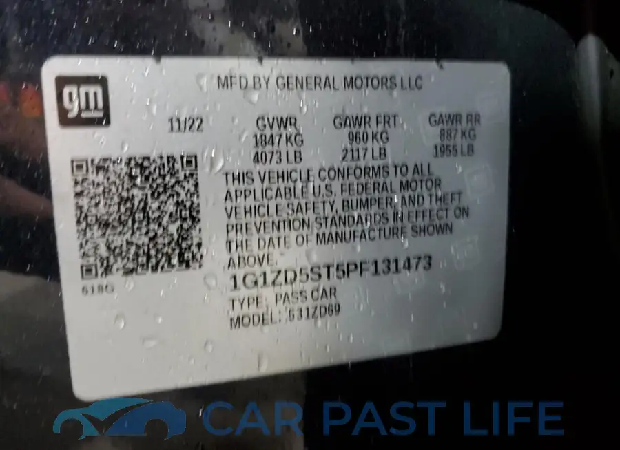 1G1ZD5ST5PF131473# 12