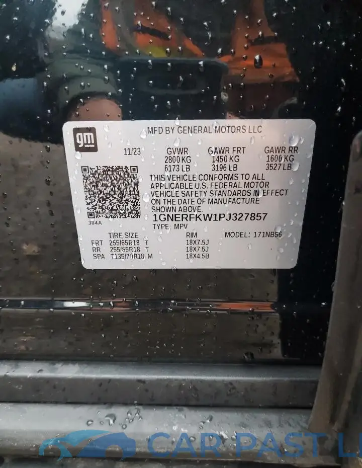1GNERFKW1PJ327857# 12