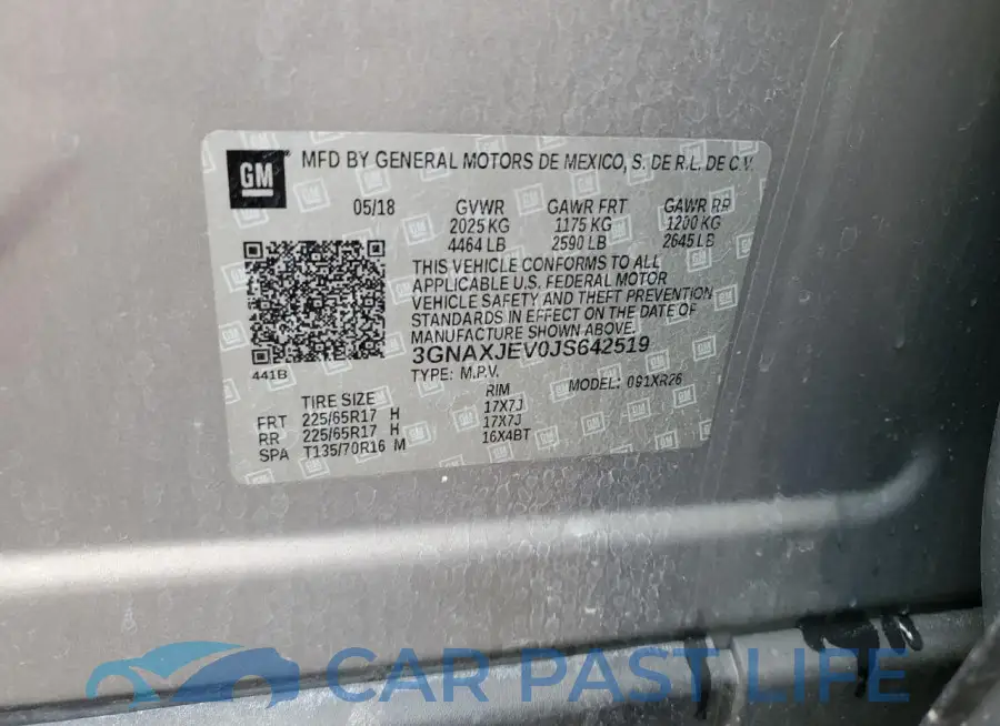 3GNAXJEV0JS642519# 14