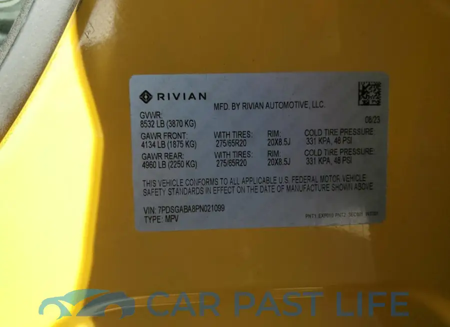 7PDSGABA8PN021099# 14