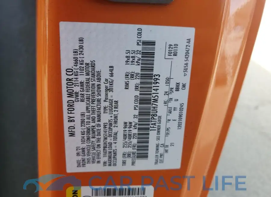 1FATP8UH7M5141993# 13