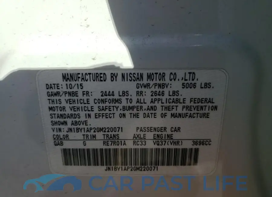 JN1BY1AP2GM220071# 12
