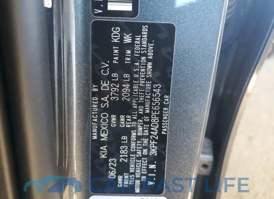 3KPF24AD8PE656543# 12