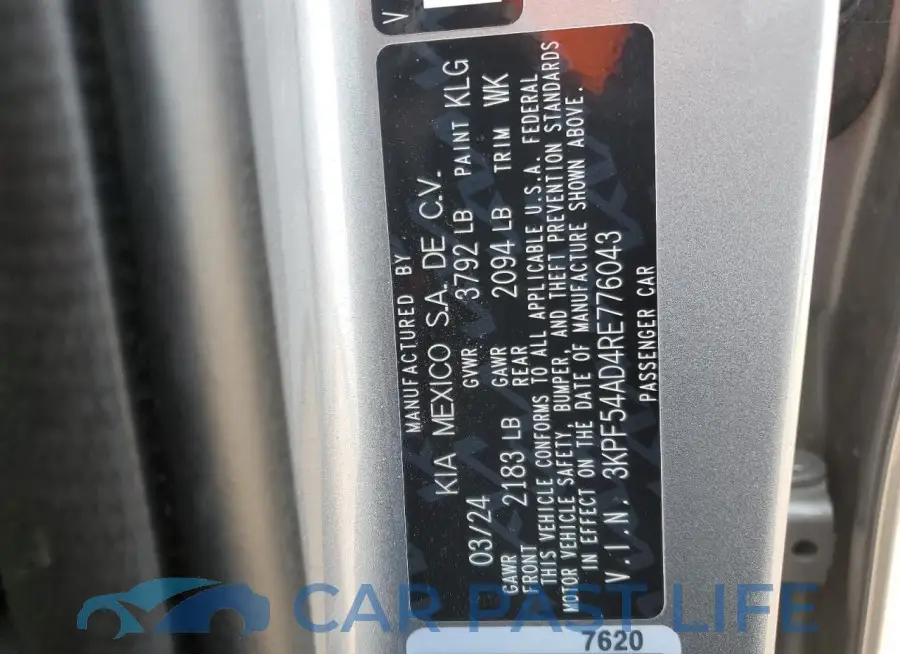 3KPF54AD4RE776043# 13
