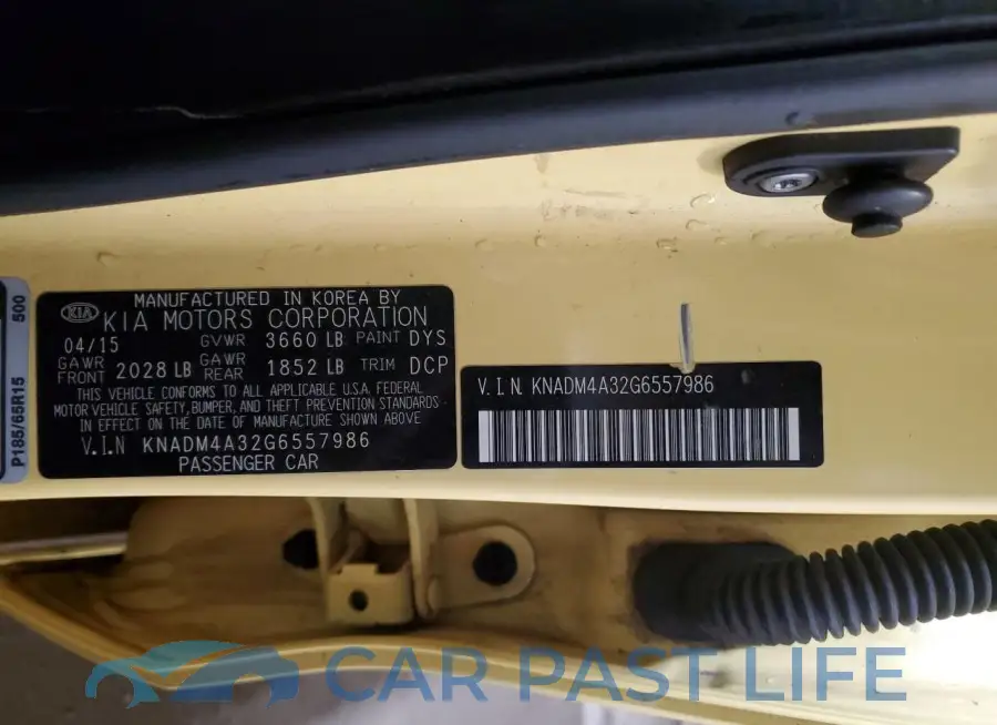 KNADM4A32G6557986# 12