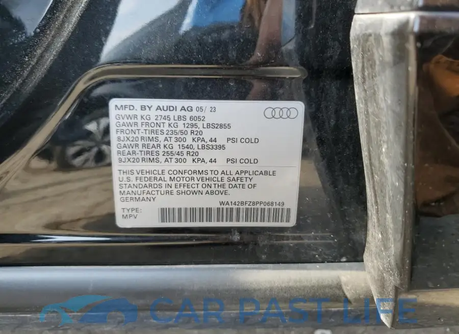 WA142BFZ8PP068149# 14