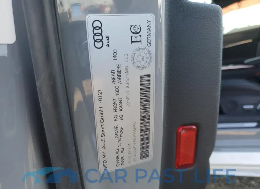 WUA1CAF20MN906638# 12