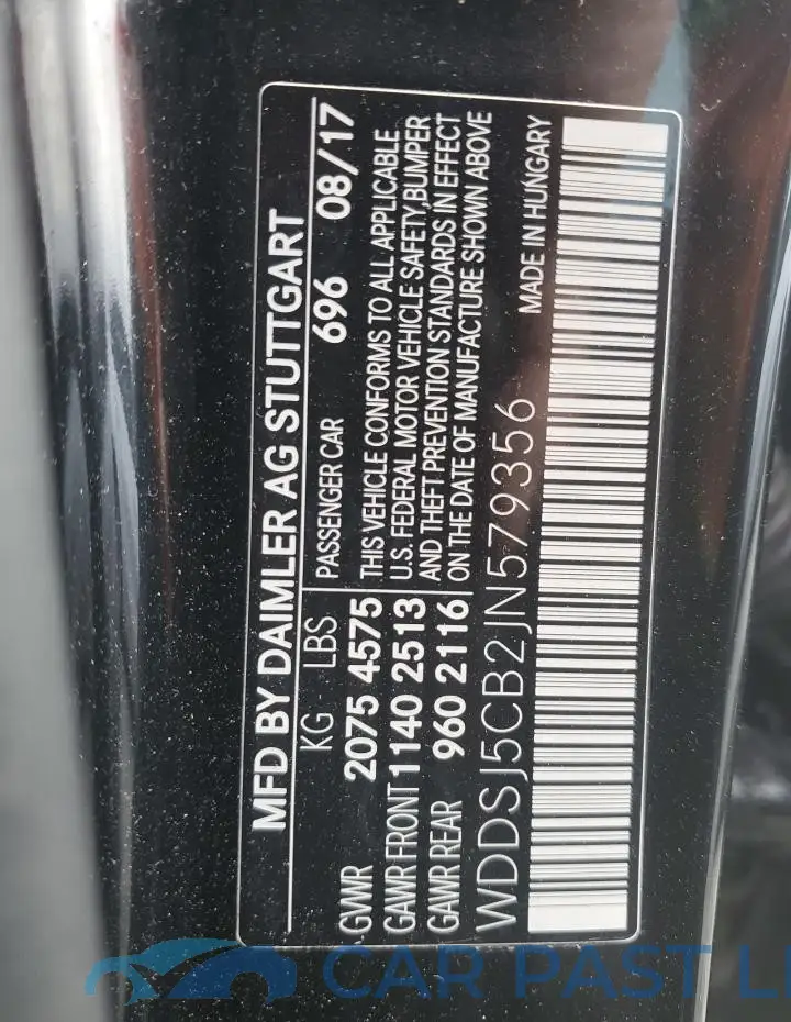 WDDSJ5CB2JN579356# 13