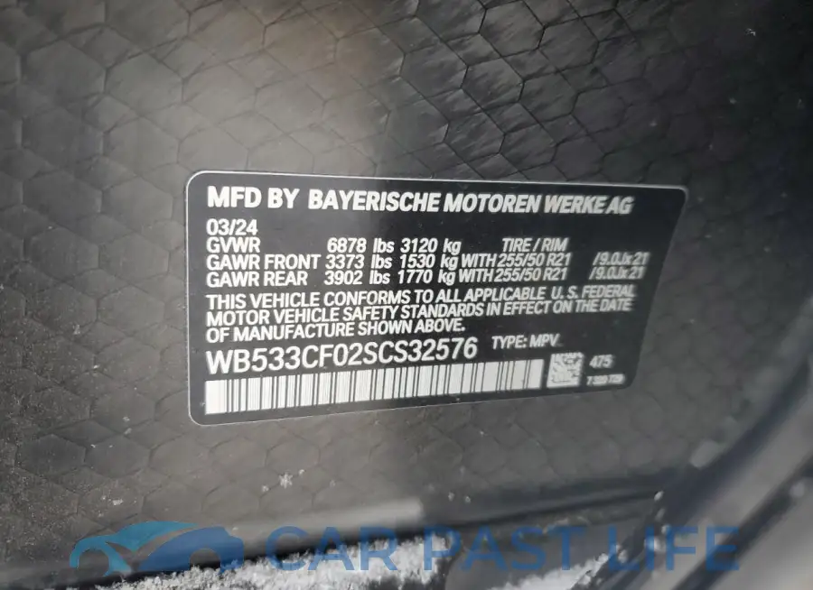 WB533CF02SCS32576# 13